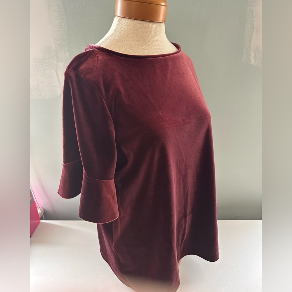 Ann Taylor Elegant Burgundy Women's Top